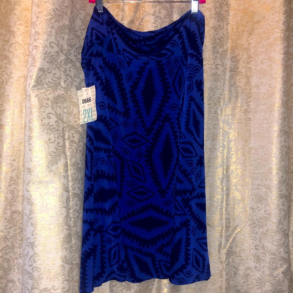 LuLaRoe Azure Skirt 2XL NWT